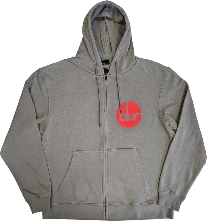 Blur - Circle Logo Vest met capuchon - M - Grijs