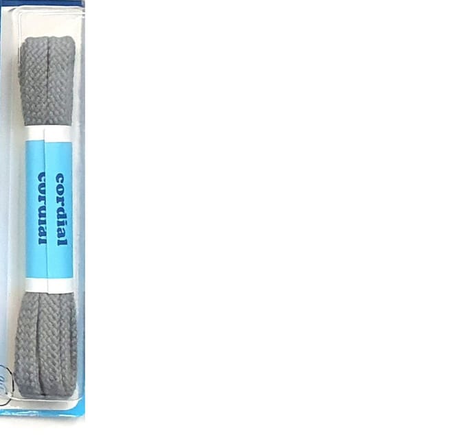 Cordial veter - 90cm - grijs - plat