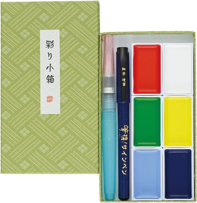 Kuretake Gansai Tambi MC23-25, 6 kleuren set