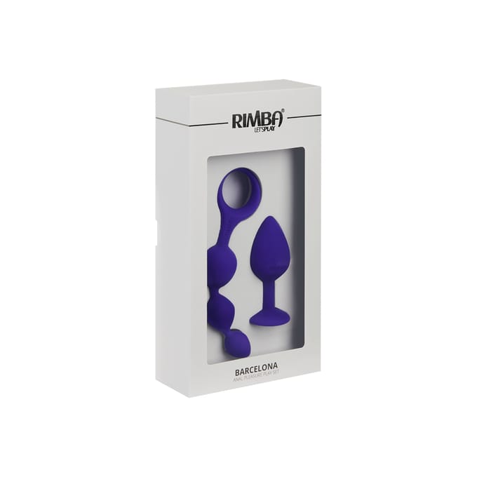 Rimba - Barcelona - Anaal Set Met Buttplug En Anaal kralen - Paars