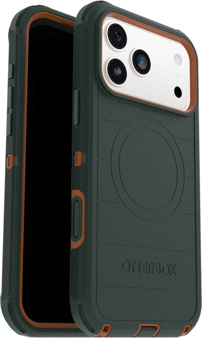 Otterbox Defender Pro - Geschikt voor iPhone 17 Pro Max hoesje - Magsafe Backcover - Groen