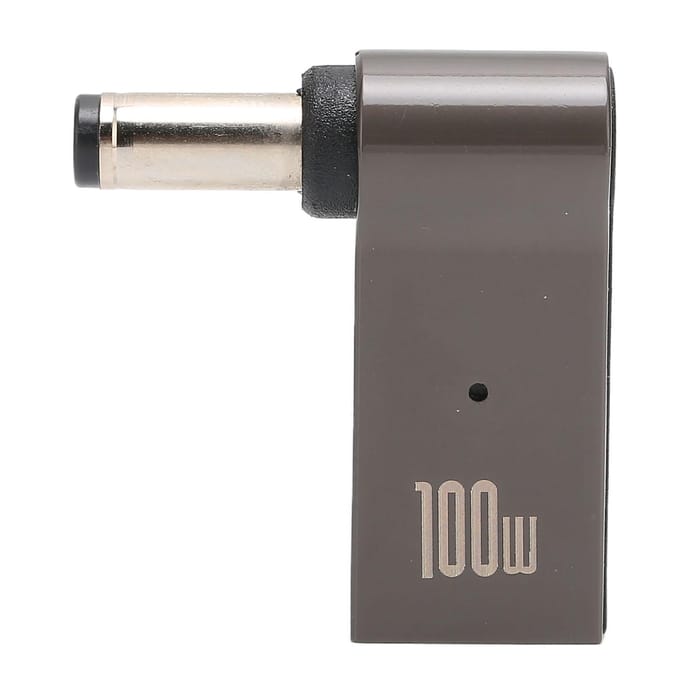 PD 100W Adapter Type C Vrouwelijk naar Mannelijk Aluminiumlegering Behuizing Licht Draagbare Oplaadadapter voor gray