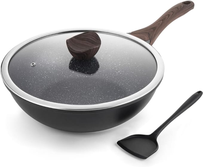 CLGP® Inductie Wokpan Met Deksel - Wokpan