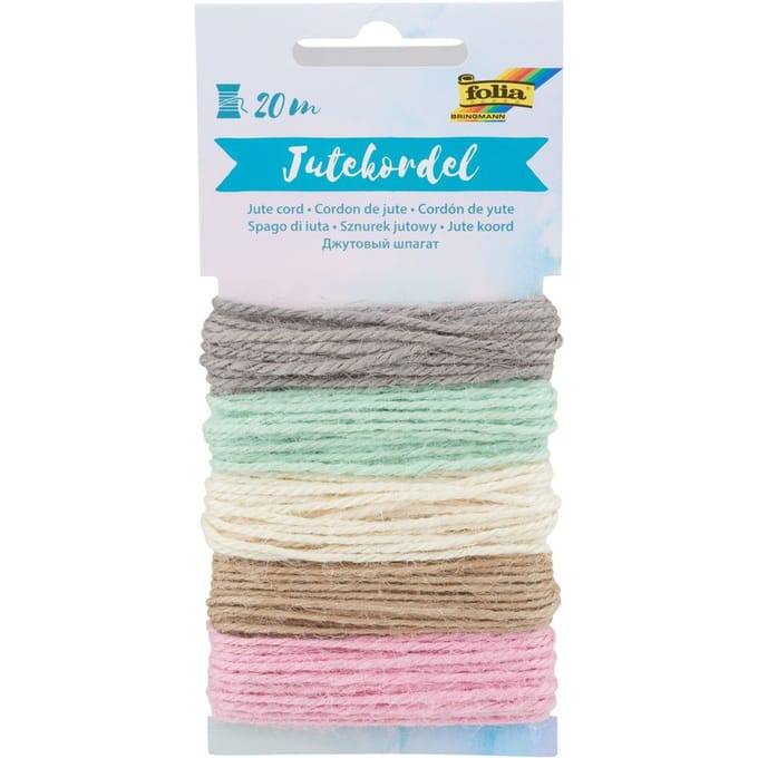 Jute koord "Pastel"