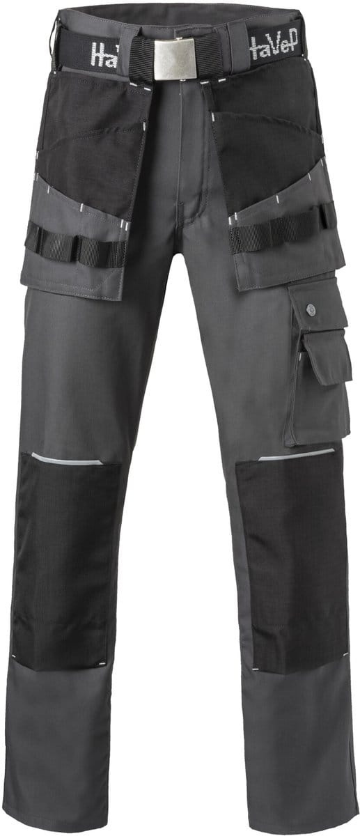 HAVEP Werkbroek Worker Pro 8730 - Charcoal/Zwart/Zilvergrijs - 44