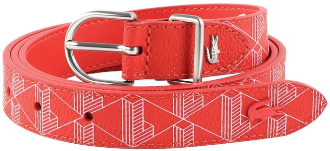 LACOSTE Riem Casual Women's Belt W80 Mono Corrida Lotus Rood