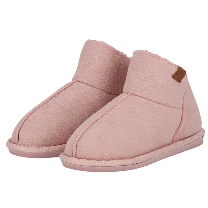 Lage kinder pantoffels - Suede - Roze / 31/32