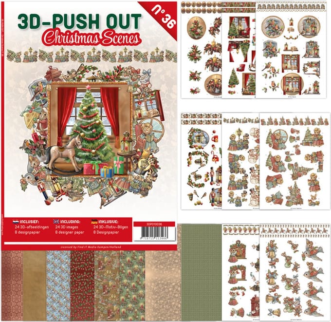 3d Pushout Boek 36 - Christmas scenes