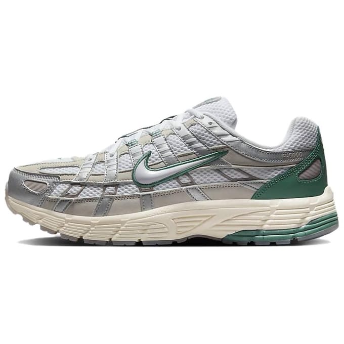 Baskets Unisexe Nike P-6000 Premium Light Bone Bicoastal Crème Argent Métallisé Blanc HF4308-072 43 white
