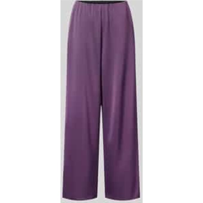 Stoffen broek van satijn met steekzakken model 'PELLA'