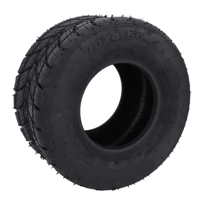 Go-kart Voorwielband 10x4.50 5 5 Inch Tubeless Antislip Waterdicht ATV UTV Wielband voor Quad black