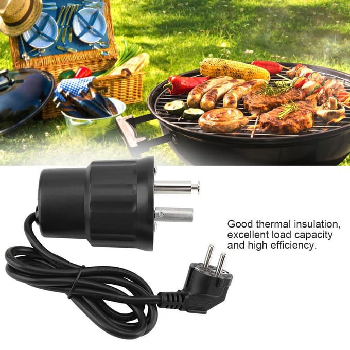 BBQ Braadspit Grill Motor Rotator Buiten Barbecue Gereedschap Accessoires black