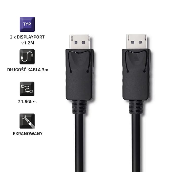 Qoltec DisplayPort v1.2 mannelijk |   DisplayPort v1.2 mannelijk |   5K |   3m