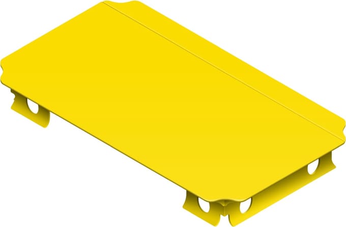 Quadro bouwpaneel 40x20cm - Geel