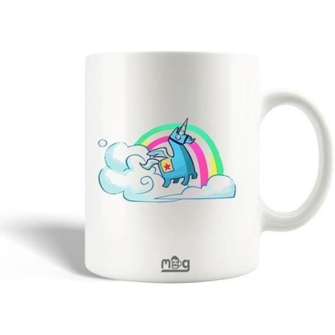 Mug en Céramique - MANIACASE - Unicorn Fortnite - 30cl - Compatible Lave-Vaisselle - Blanc
