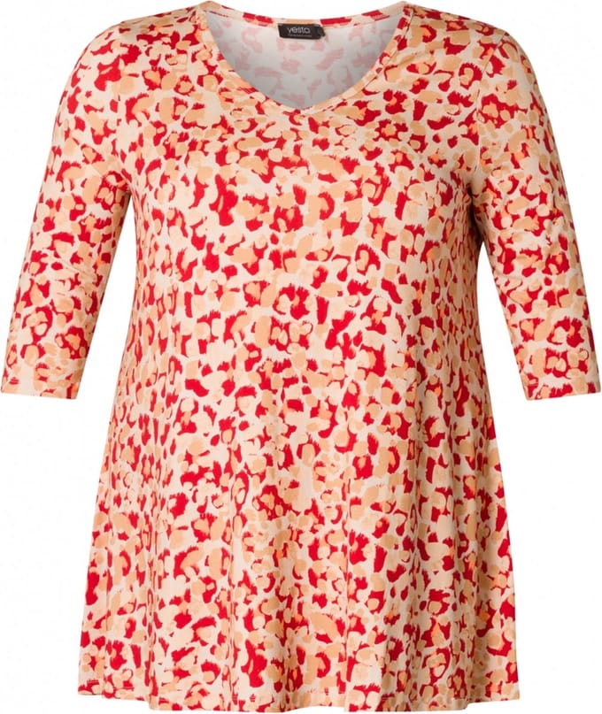 YESTA Ankaria Essential Tops - Light Camel/Multi Co - maat 0(46)
