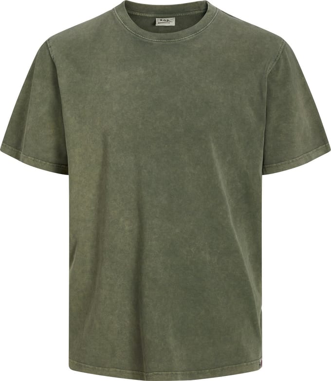 JACK&JONES - RDDGARY OVERDYE CREW NECK TEE S/S SN - Heren - T-shirts
