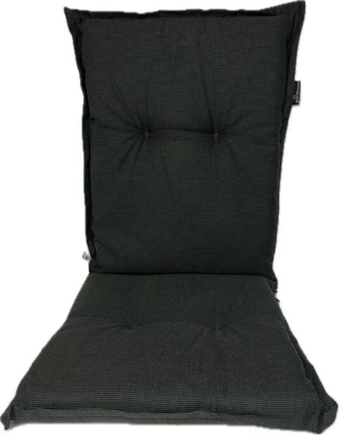 Madison Tuinstoelkussen Lage rug 105x50 cm Rib black