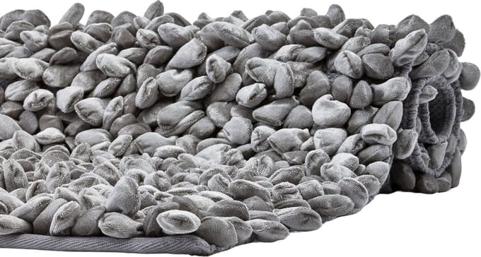 Aquanova Rocca - Badmat - 60x100 cm - Zilvergrijs