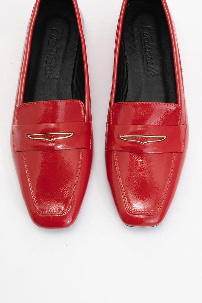 Iridessa Leren Plat Loafers Dames