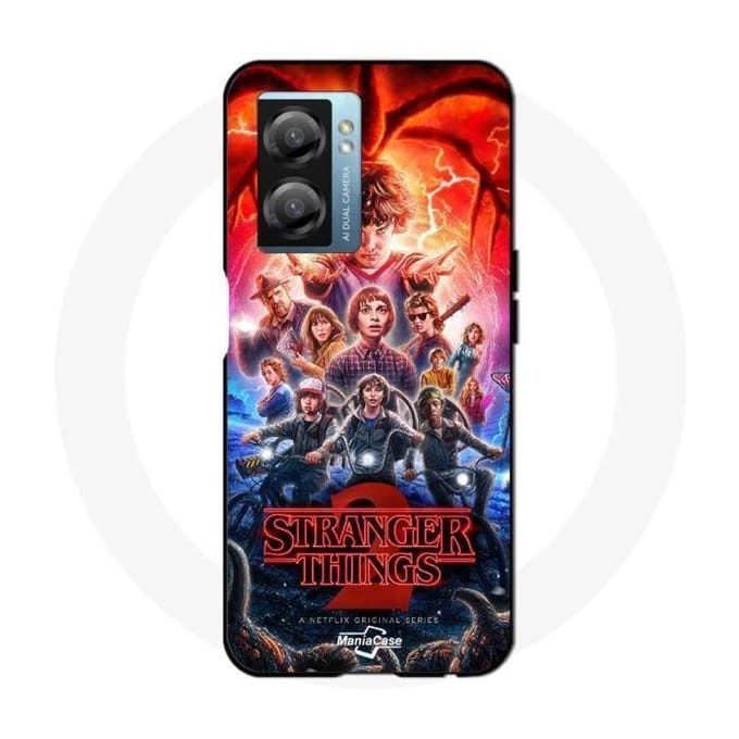 Coque - Maniacase - Realme V23 - Noir - Souple - Stranger Things saison 2 noir