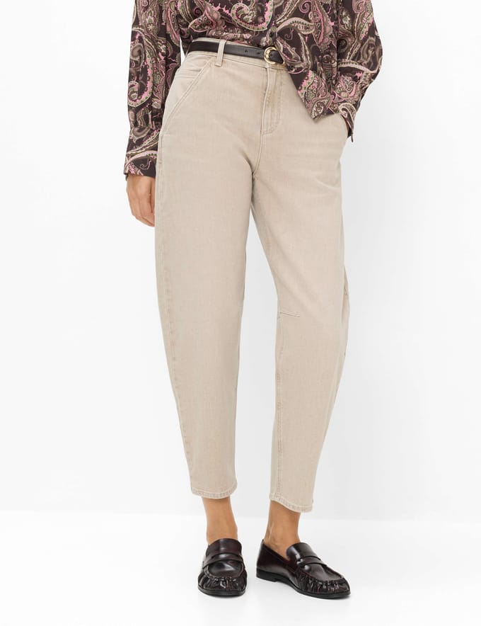 Brax Dames Jeans  Style MEGAN S DESERT, denim lichtbeige, maat 42