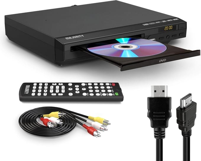 MKSS® Draagbare DVD Speler met Scherm - DVD Speler met HDMI Input -voor Laptop