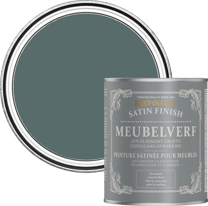 Rust-Oleum Groen Meubelverf Zijdeglans - Diepe Zee 750ml