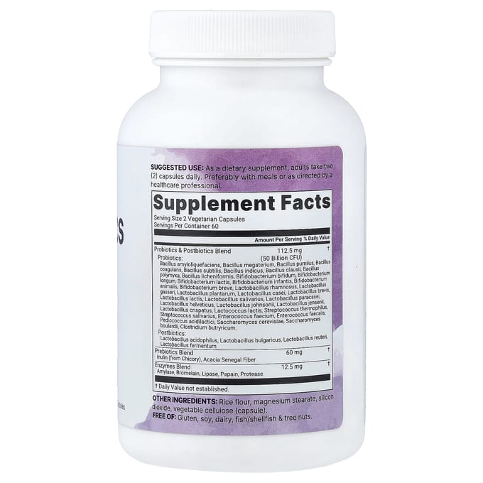 Micro Ingrediënten, Probiotica, 120 Plantaardige Capsules