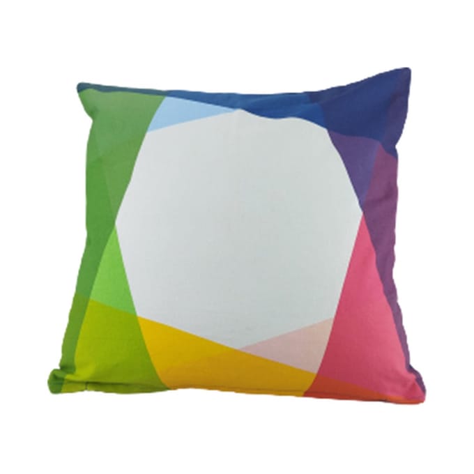 Dutch Decor sierkussenhoes CYNTHIA - Multicolor - blauw - 45 x 45 cm - Polyester - Vierkant