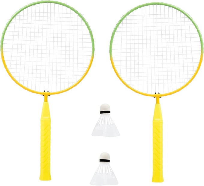 Mini Badmintonset voor Kinderen vanaf 3 jaar - Complete Starterskit met Rackets en Shuttles