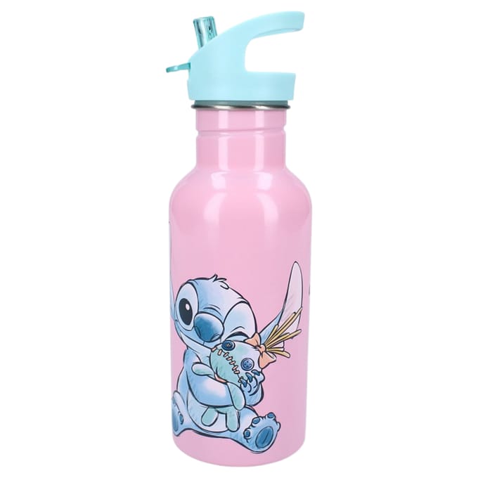 Vadobag Lilo & Stitch Drinkfles en Schoolbeker - Roze - Stainless Steel - 500 ml