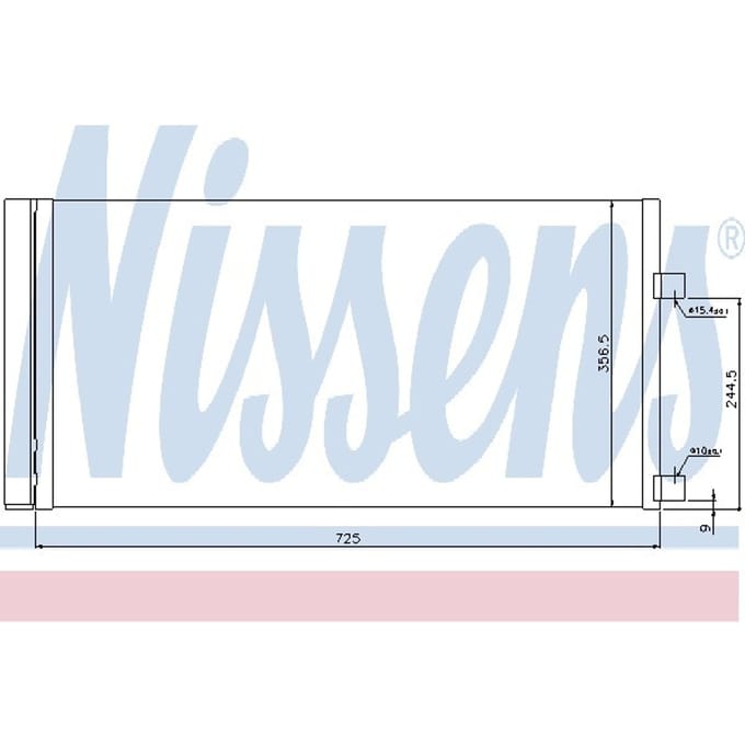 Condensator, airconditioning NISSENS 940034