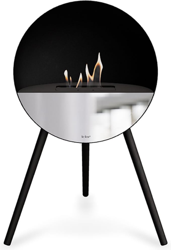 Le Feu Eye - Black/Black/Mirror Glass/Black - 48cm