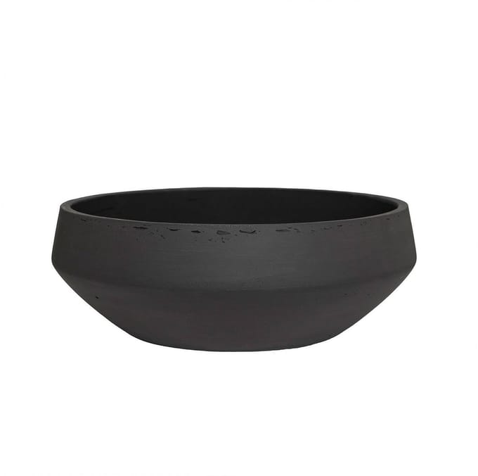 Pottery Pots - Plantenbak - Madu S - Ø28cm x H9cm - Black Washed