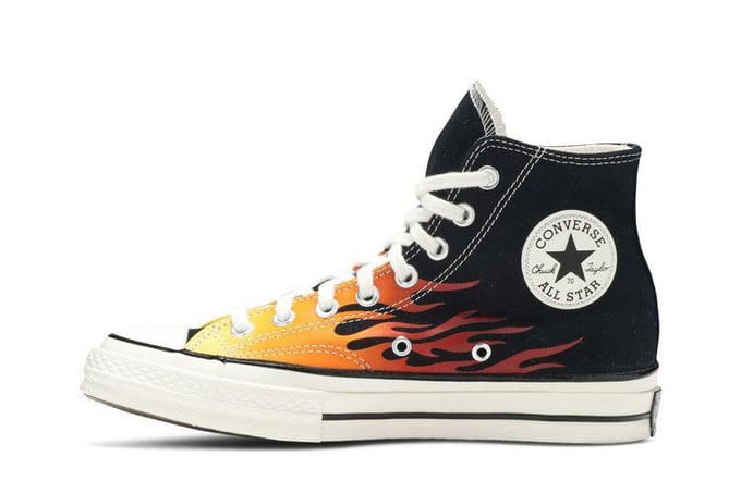 Chuck 70 Converse Hi 'Flames' 165024C 35 black