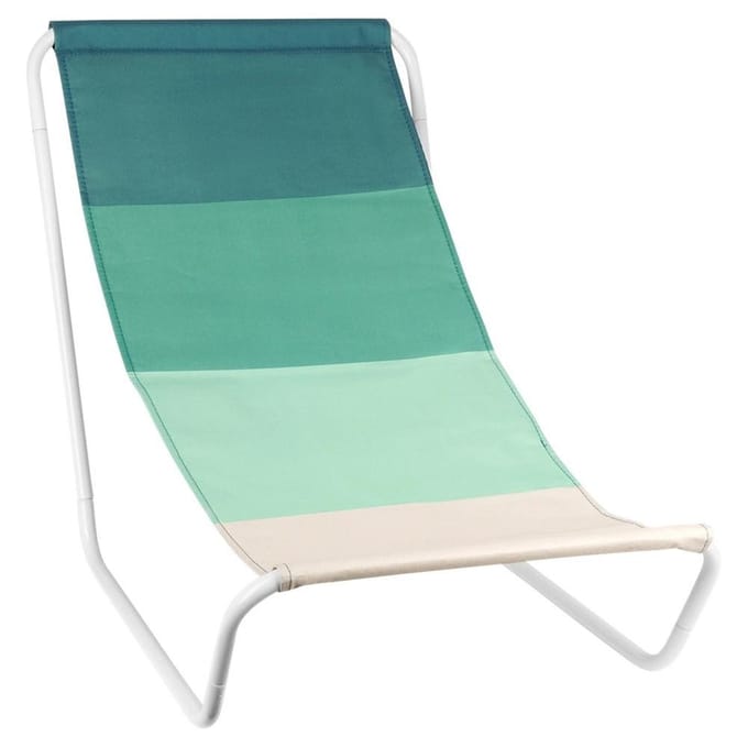 Vilde - Strandstoelen - Opvouwbaar - 2 stuks - Groene Polyester - Sterk Metalen Frame