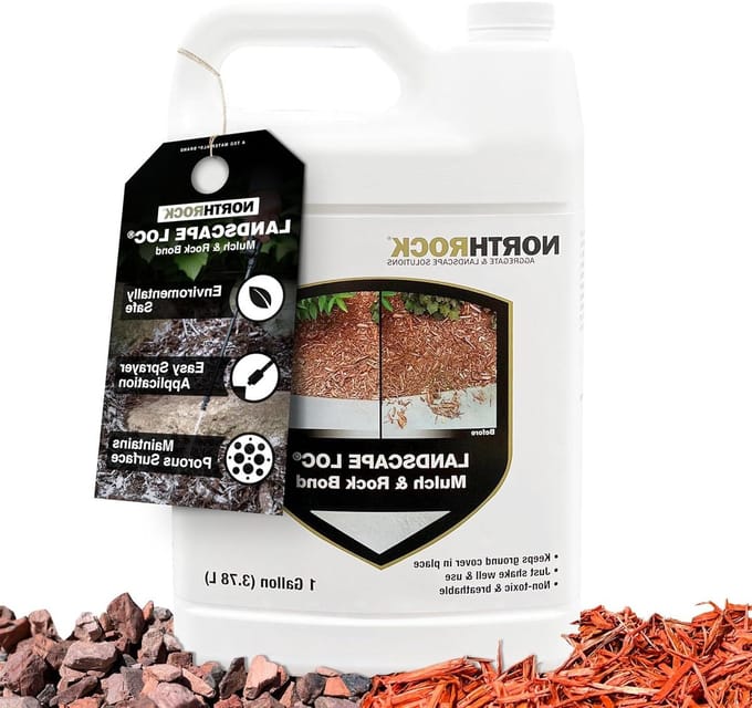 Mulch en Rots Bindmiddel - Bodemverbeteraar Tuin - Tuinonderhoud Vereenvoudigen - Verstevigt Bodembedekking - 1 Gallon - Transparant