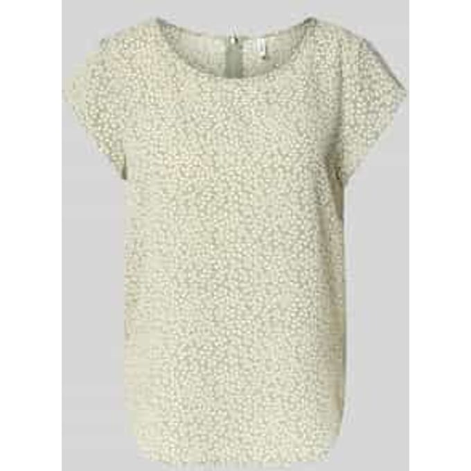Relaxed fit blouseshirt in crêpe-uitvoering Model 'VIC'