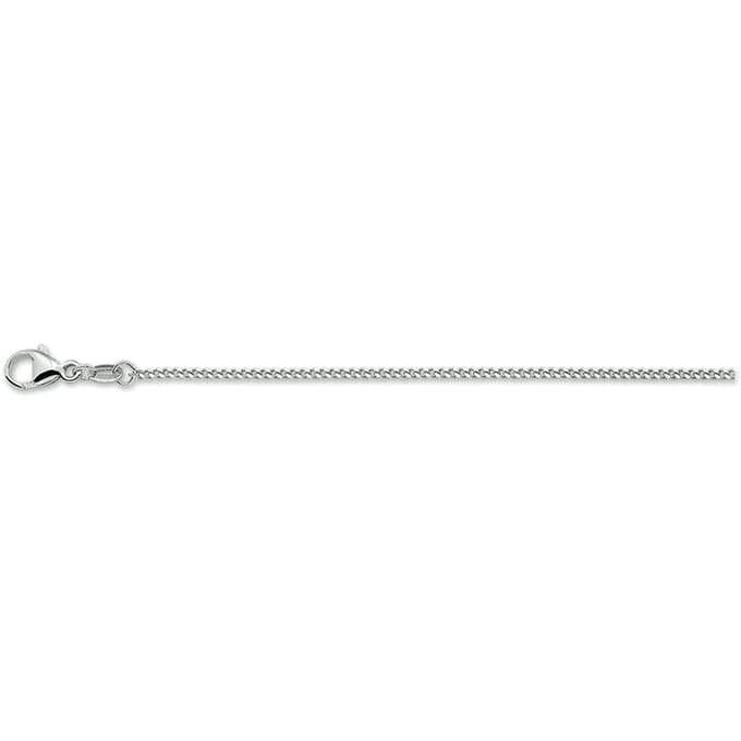 Zilver Gerhodineerde Collier gourmet 1 1330481 60 cm