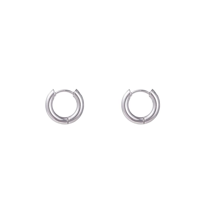 Go Dutch Label Oorringen plain Zilver