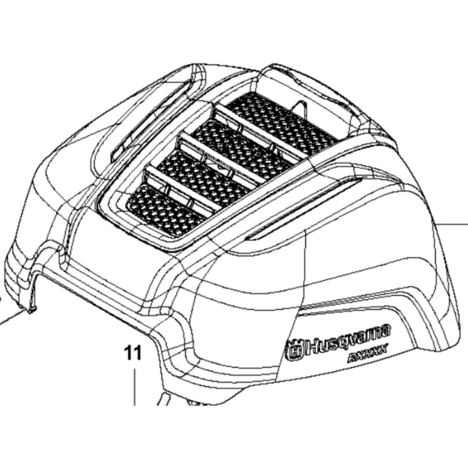 Husqvarna motorkap r115c r115b