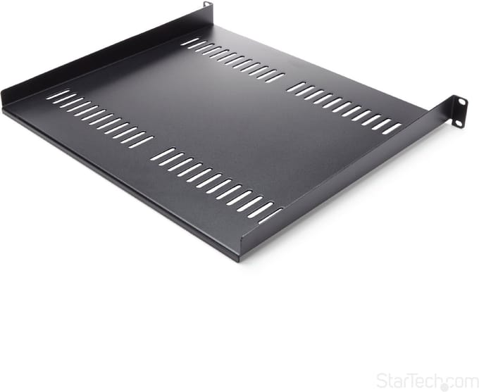 StarTech.com Vented 1U Rack Shelf - 16 in. Deep - rackhylde - 1U