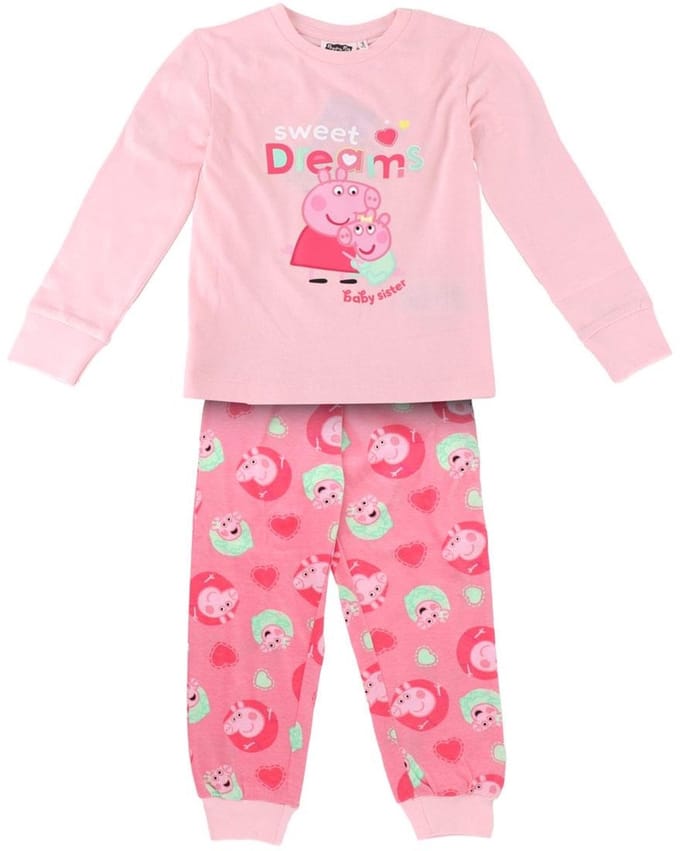 Peppa Pig Pyjama Meisjes – Roze Kinderpyjama – Comfortabele Slaapkleding