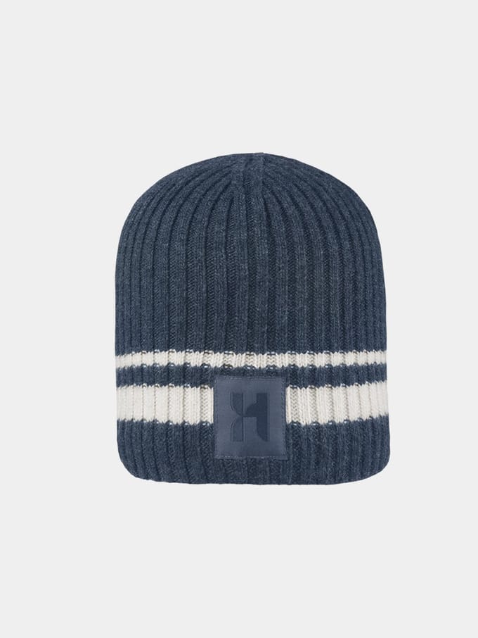 Delon - Gebreide muts - Marine blauw