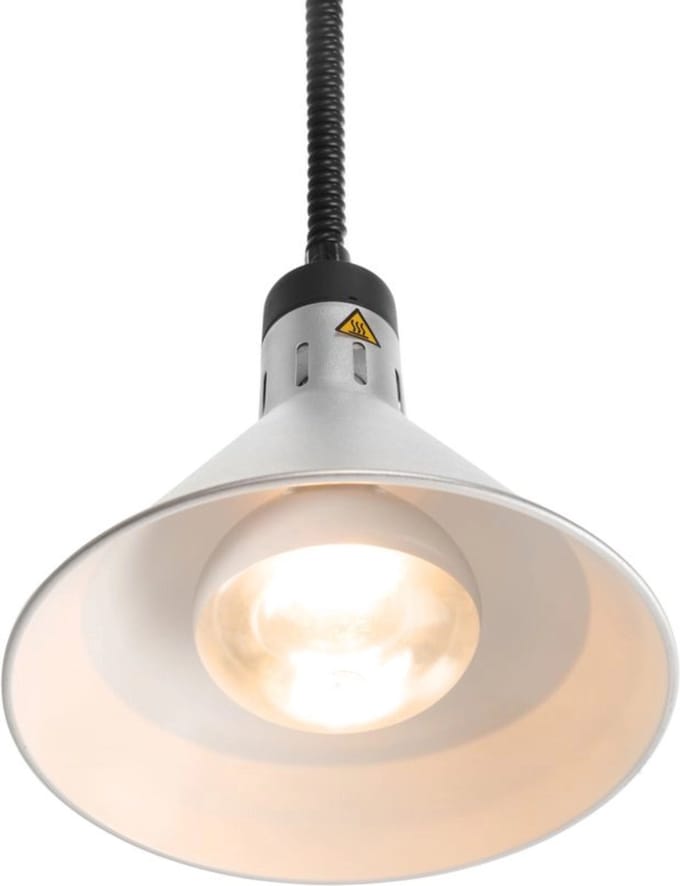 HENDI Verstelbare warmtelamp – conisch ontwerp – zwart – 230V/250W – ⌀275x(H)250mm
