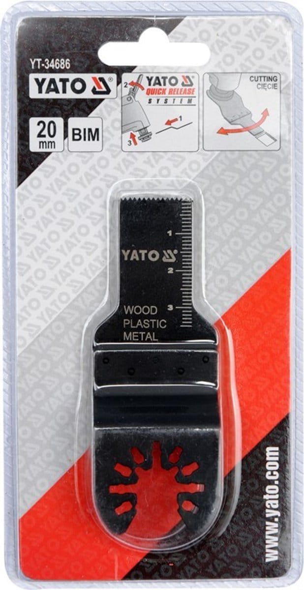 Yato Quick Release System - Invalzaagblad - Metaal/Hout - Oscillerend Gereedschap