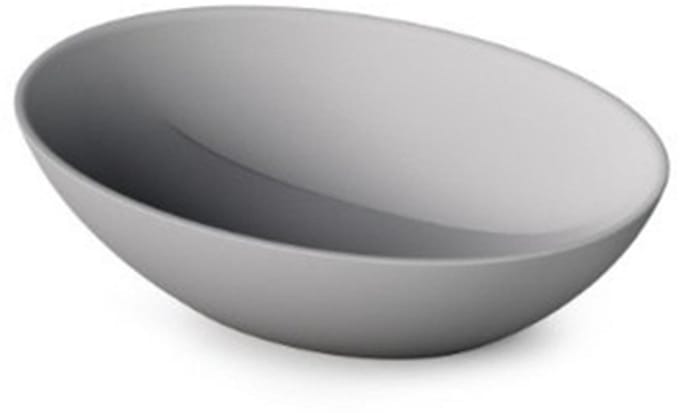 Zeza Element Waskom - 51x35.5x14.2 - solid surface - mat licht grijs