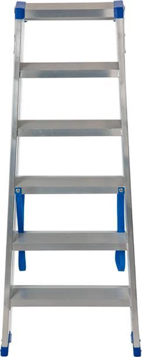 Escalo – Industriële trapladder  – Sparta Duo – Aluminium – 2x6 treden – 129 cm