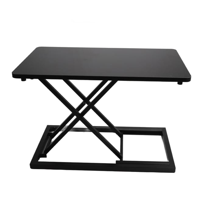Staande Computer Lift Tafel 7 Versnellingen Opvouwbaar Laptop Bureau Verhoogbaar Frame Mobiele Werktafel Wit zwart